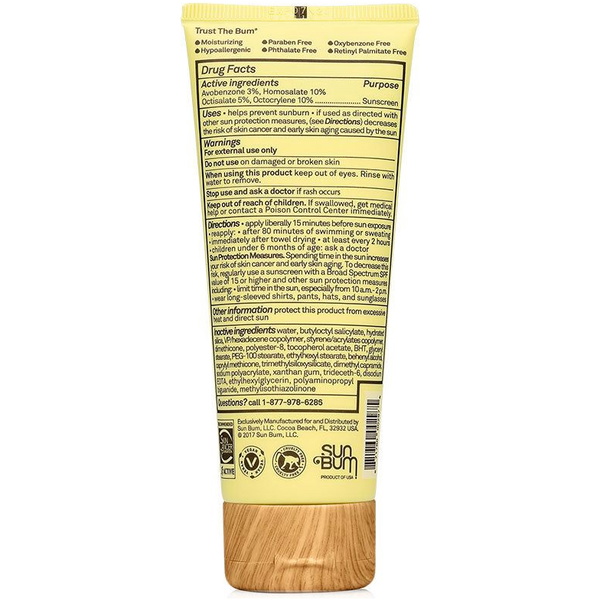2026 Sun Bum Original SPF 50 Sunscreen Face Lotion 88ml SB343152
